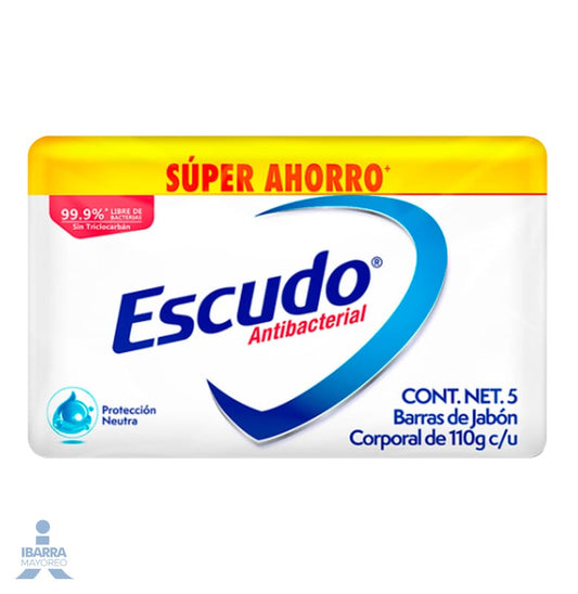 Jabón de tocador Escudo Blanco Neutro 5/110 g
