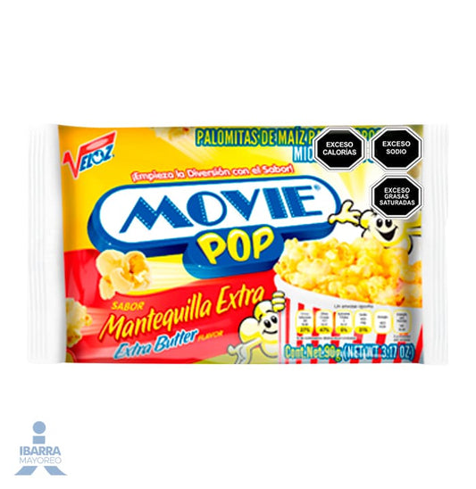 Palomitas Movie Pop Extra Mantequilla 90 g