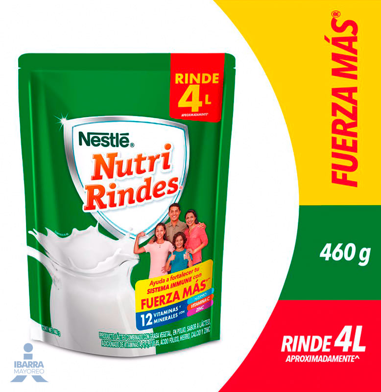 Lácteo en polvo Nestlé NutriRindes doypack 460 g