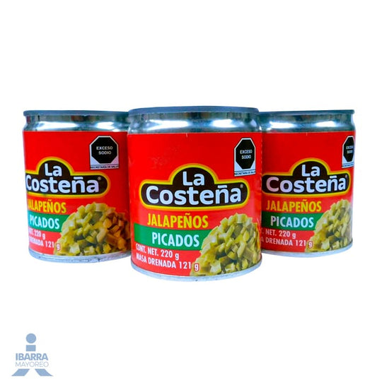 Chiles Jalapeños Picados La Costeña 220 g