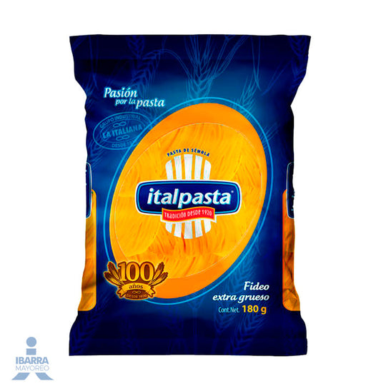 Pasta Italpasta Fideo Extra Grueso 180 g