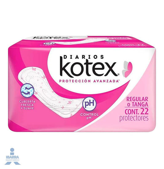 Toalla Panty Protector Kotex Regular 22 pzas.