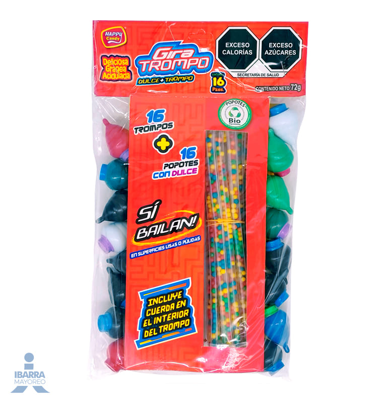 Dulce Las Delicias Gira Trompo 16 pzas.
