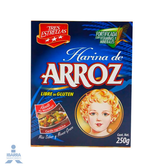 Harina de Arroz Tres Estrellas 250 g
