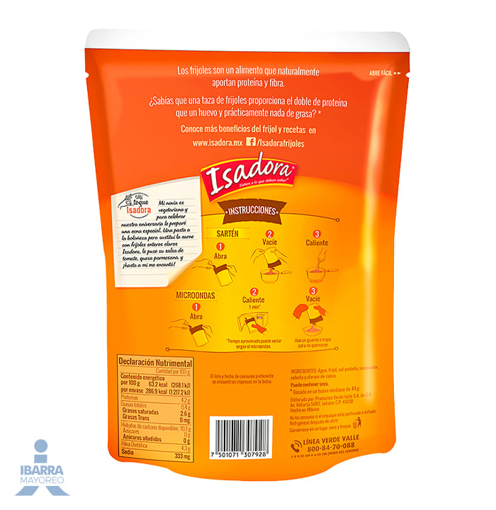 Frijol Bayo Entero Isadora 454 g