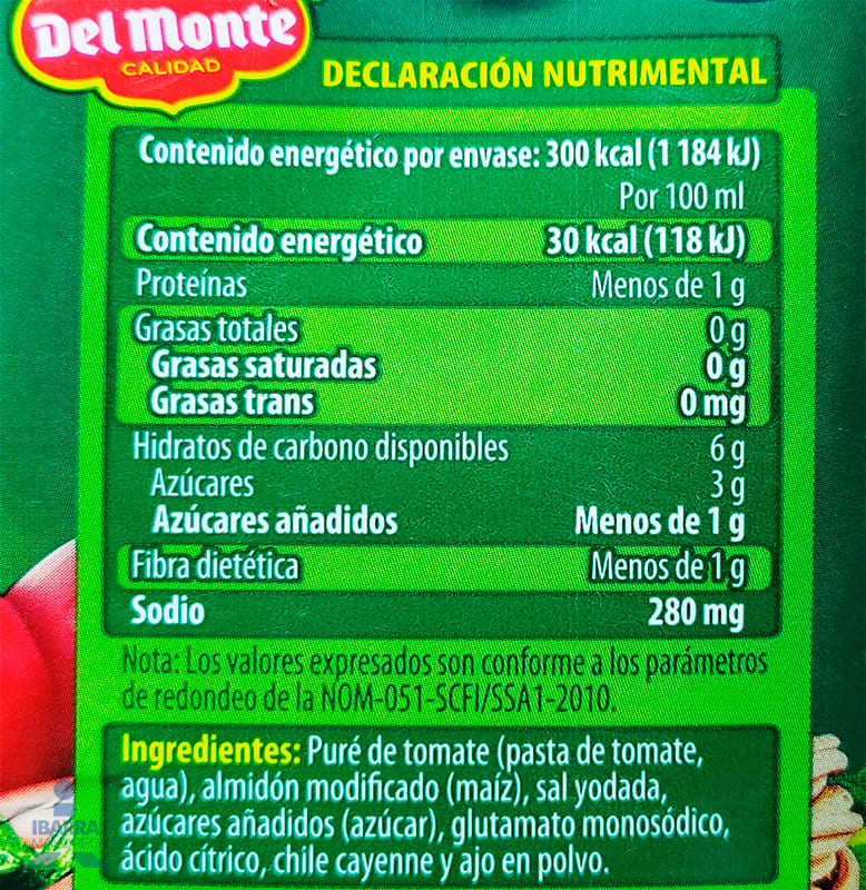 Puré de Tomate Condimentado Del Monte Tetra Pack 1 L