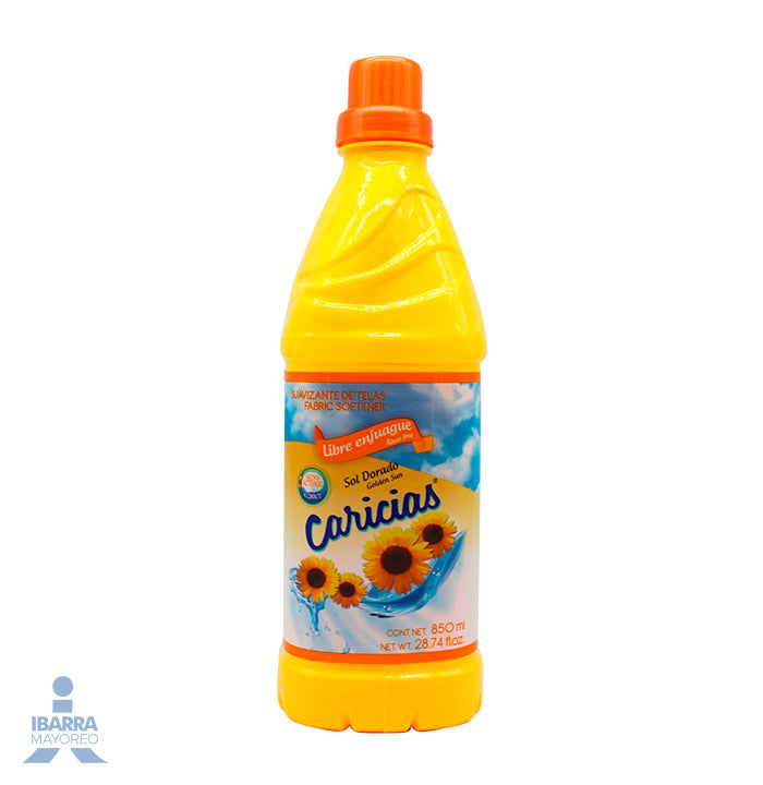 Suavizante Caricias Libre Enjuague Sol Dorado 850 ml