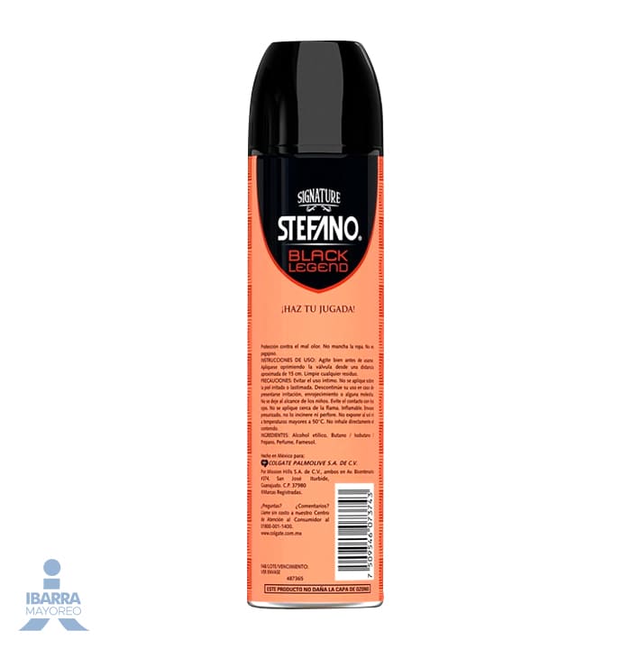 Desodorante Stefano Black Legend Aerosol 113 g