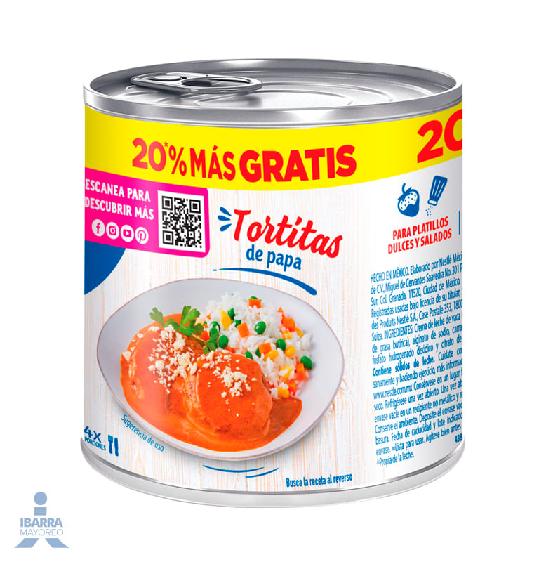 Media Crema Nestlé 225 g GRATIS 20%