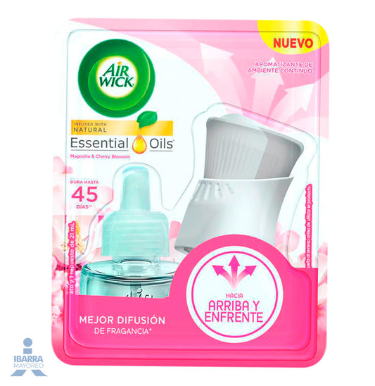 Aromatizante Air Wick Magnolia Cherry GRATIS Aparato 21 ml