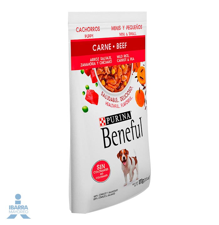Beneful alimento húmedo cachorros minis carne 100 g
