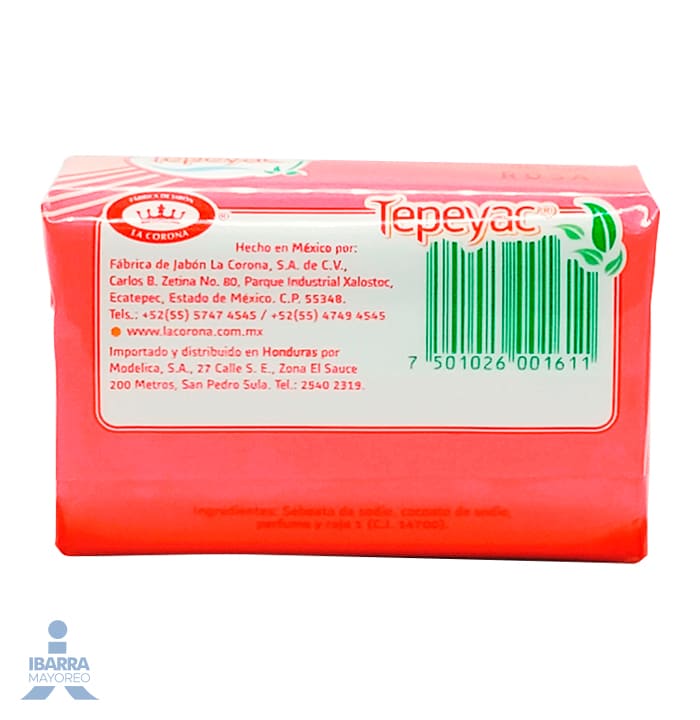 Jabón de tocador Tepeyac Rosa 150 g