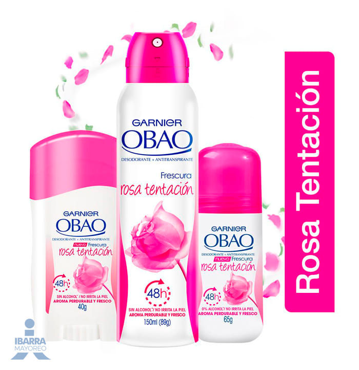 Desodorante Obao Mujer Rosa Tentación Aerosol 150 ml