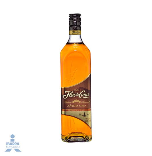 Ron Flor de Caña Añejo Oro 4 Años 750 ml