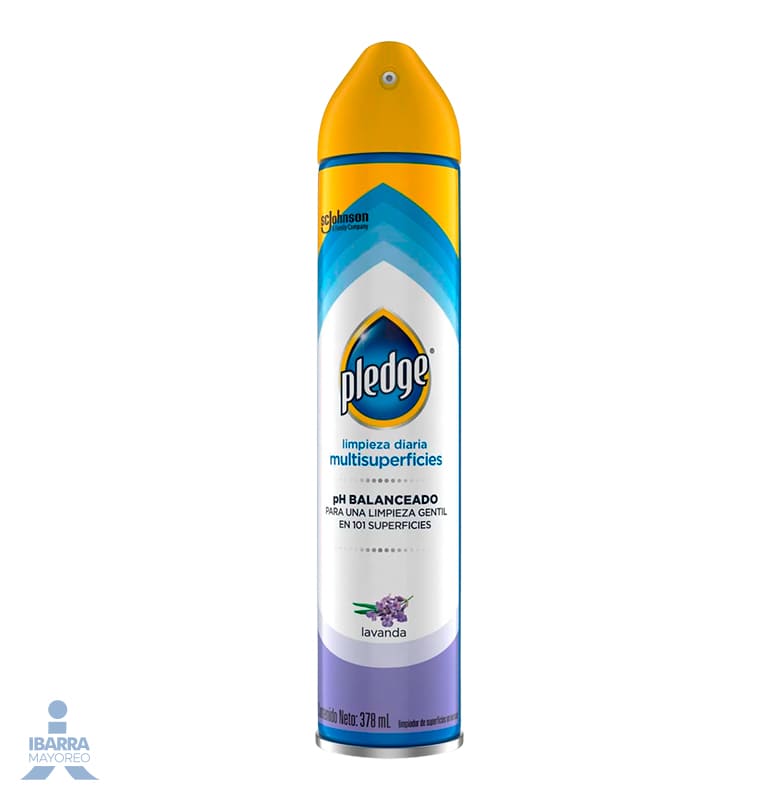Limpiador Pledge Multisuperficies Lavanda Aerosol 378 ml