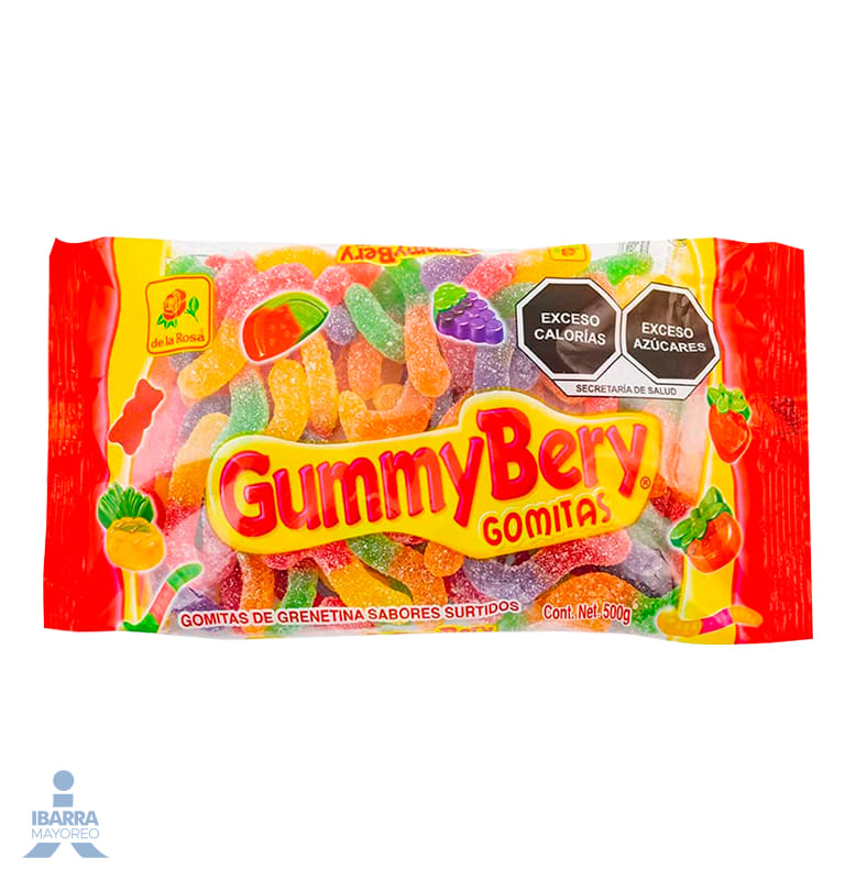 Goma de la Rosa Gummy Bery Lombriz 500 g