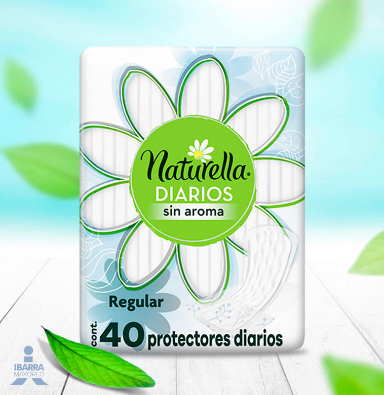 Toalla Panty Protector Naturella Sin Aroma 40 pzas.