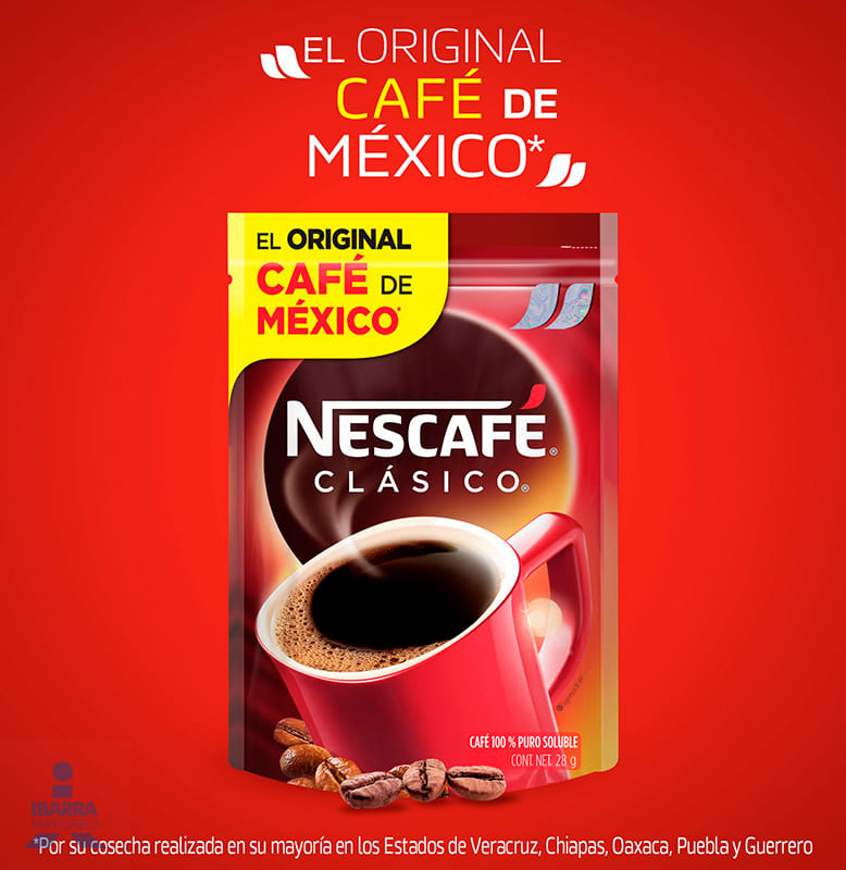 Café soluble Nescafé Clásico Bolsa 28 g
