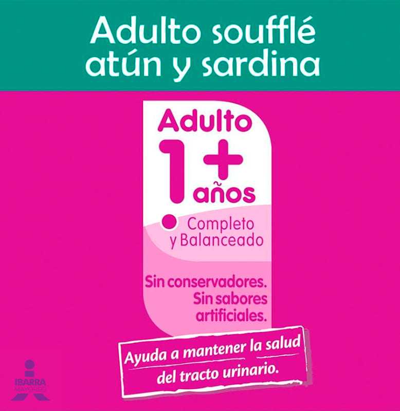 Alimento Whiskas Soufflé Atún y Sardina Adulto 85 g