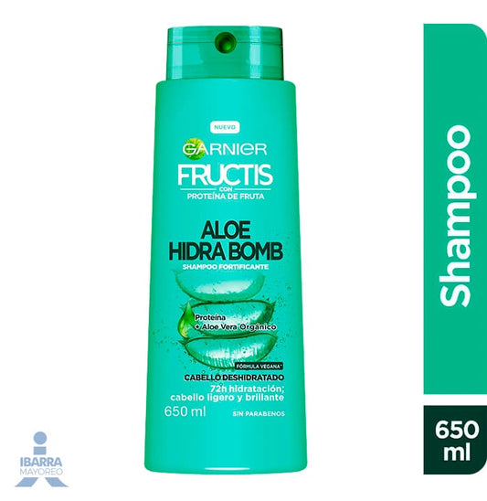 Shampoo Garnier Fructis Aloe Hidra Bomb 650 ml