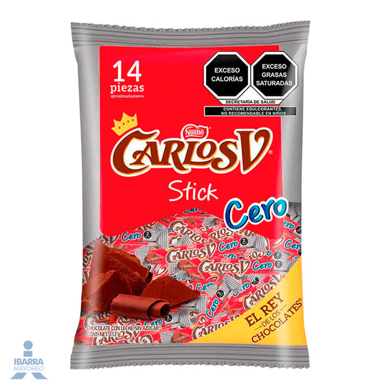 Chocolate Carlos V Sin Azúcar Stick 14/8 g