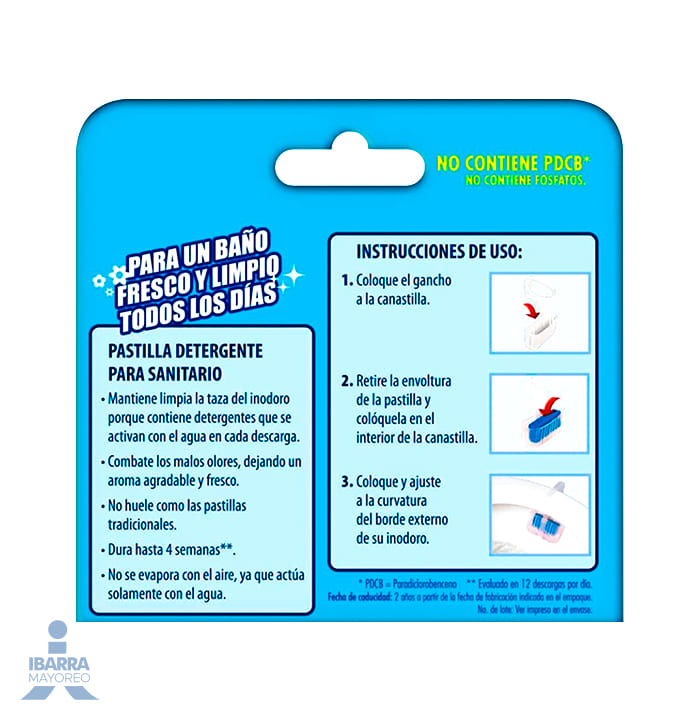 Pastilla Sanitaria Harpic Azul Frescura Activa 35 g