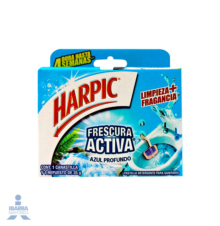 Pastilla Sanitaria Harpic Azul Frescura Activa 35 g