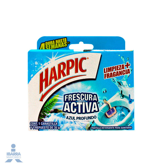 Pastilla Sanitaria Harpic Azul Frescura Activa 35 g