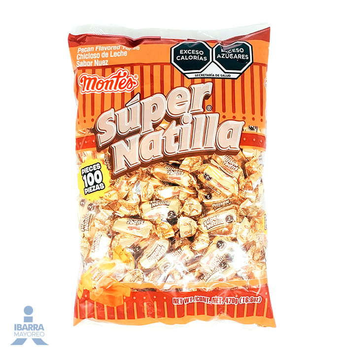 Natilla Montes Sabor Nuez 100 pzas.