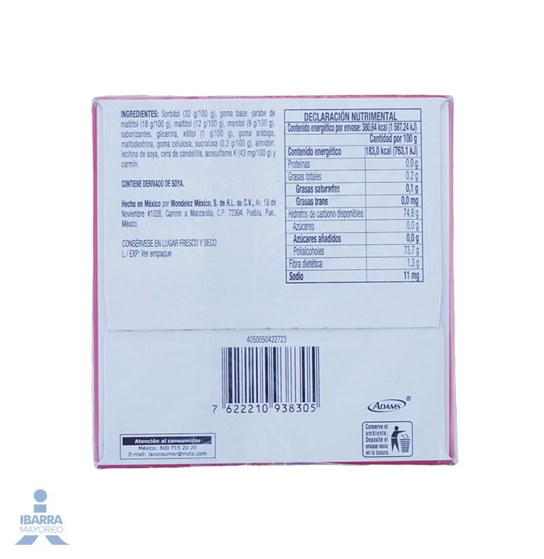 Chicle Trident Canela 40/4 pzas.
