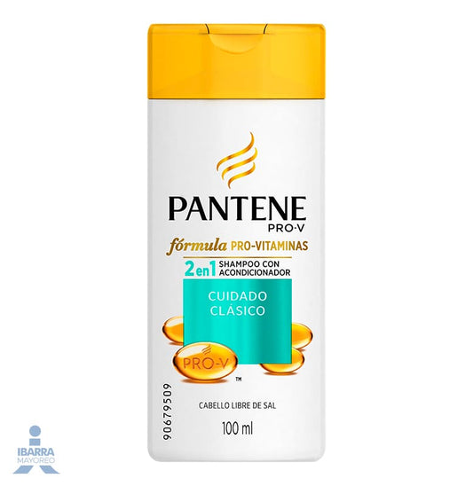 Shampoo Pantene Cuidado Clásico 2 en 1 100 ml