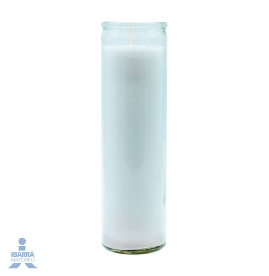 Veladora Mística Lisa Blanca 105P