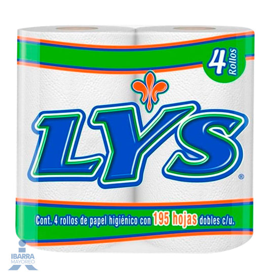 Papel Higiénico Lys 195 hojas 4 rollos