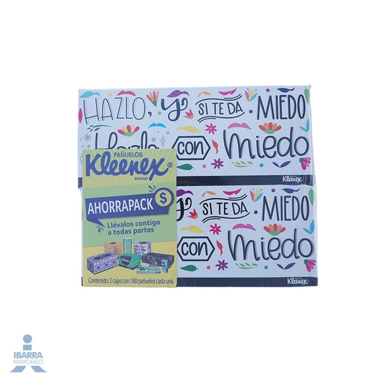 Pañuelo Kleenex Ahorrapack 2/180 pzas.
