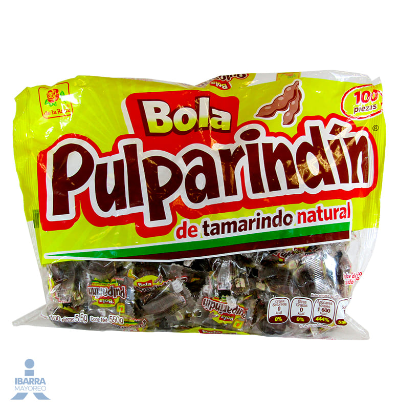 Pulpa de Tamarindo de la Rosa Pulparindín 100 pzas.