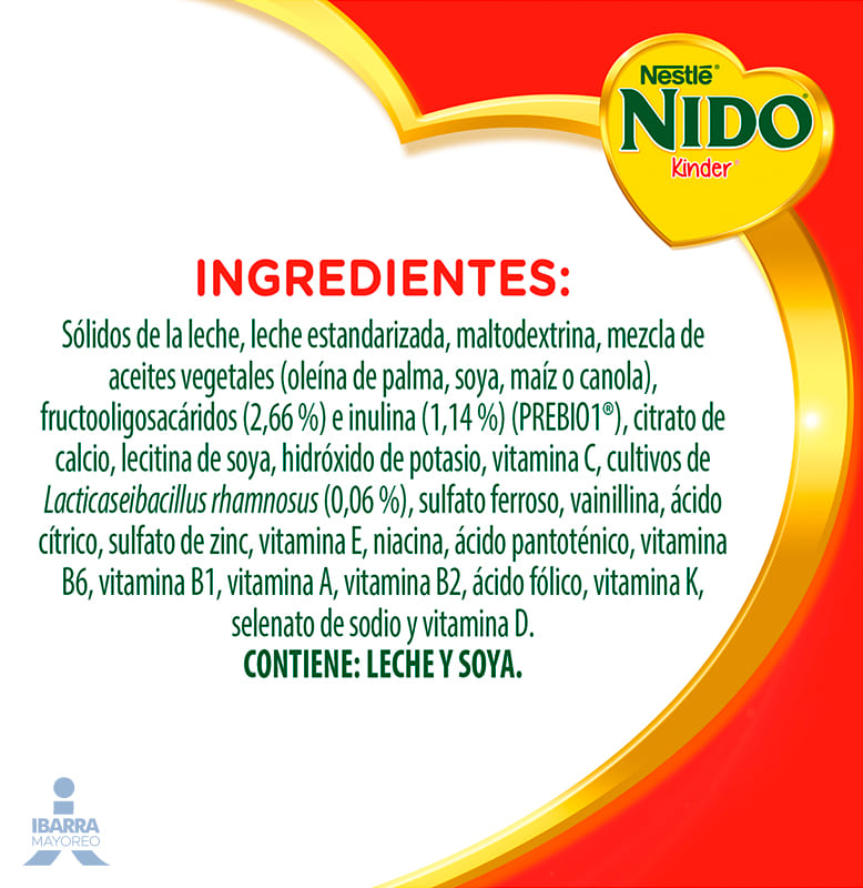 Alimento para niños de corta edad Nido Kinder 1+ Lata 1.4 kg