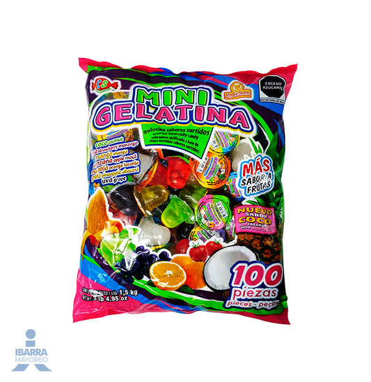 Gelatinas Delicias Surtido Mini 100 pzas