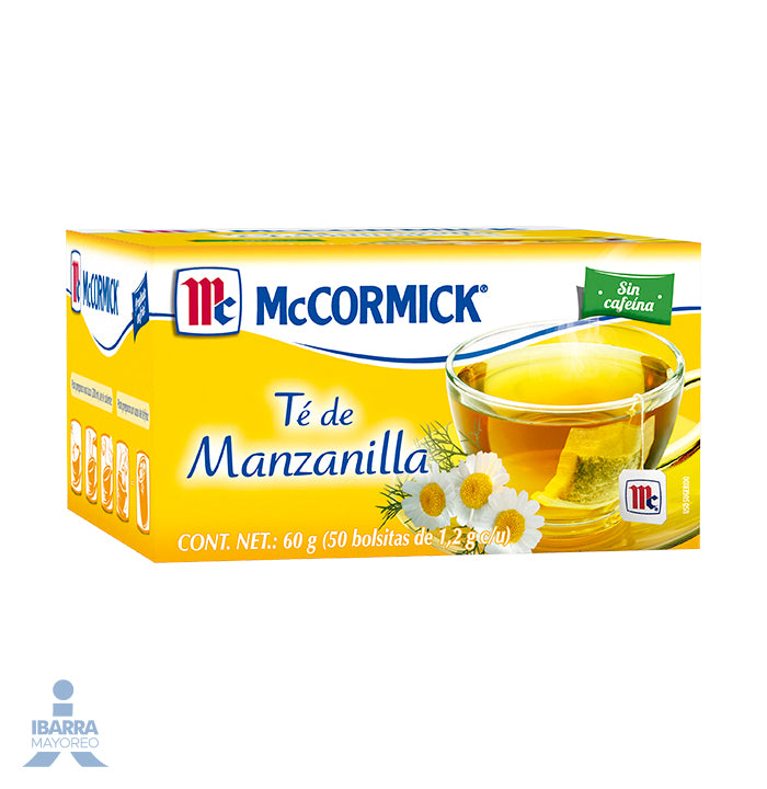 Té McCormick Manzanilla 50 pzas.