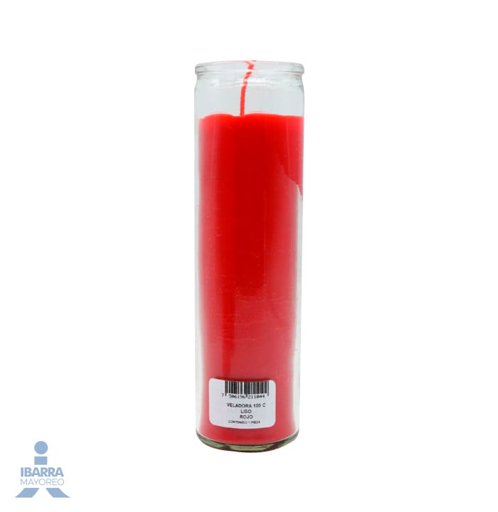 Veladora Mística Lisa Roja 105C