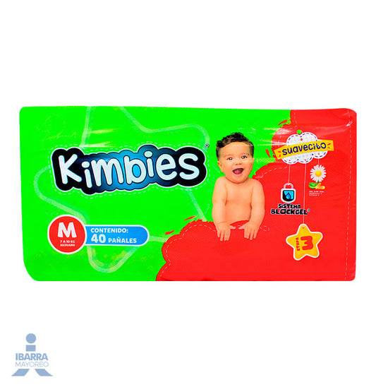 Pañal Kimbies Mediano 40 pzas