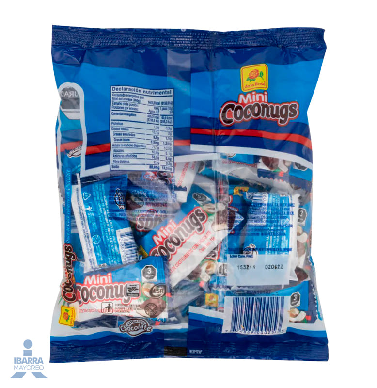 Chocolate de la Rosa Mini Coconugs 24 pzas.