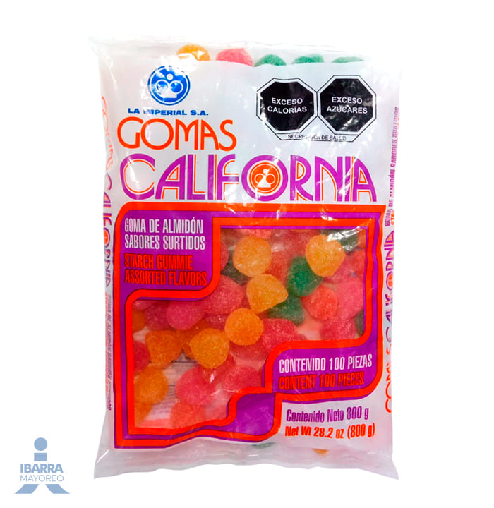 Goma La Imperial California Surtida 100 pzas.