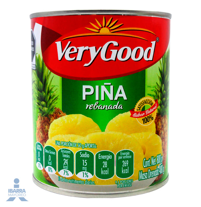 Piña Very Good Rebanada 800 g