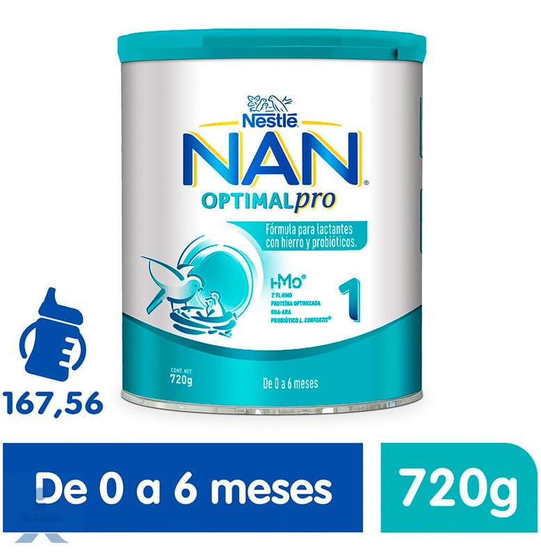 Fórmula Infantil NAN 1 Optimal Pro 0 a 6 meses 720 g