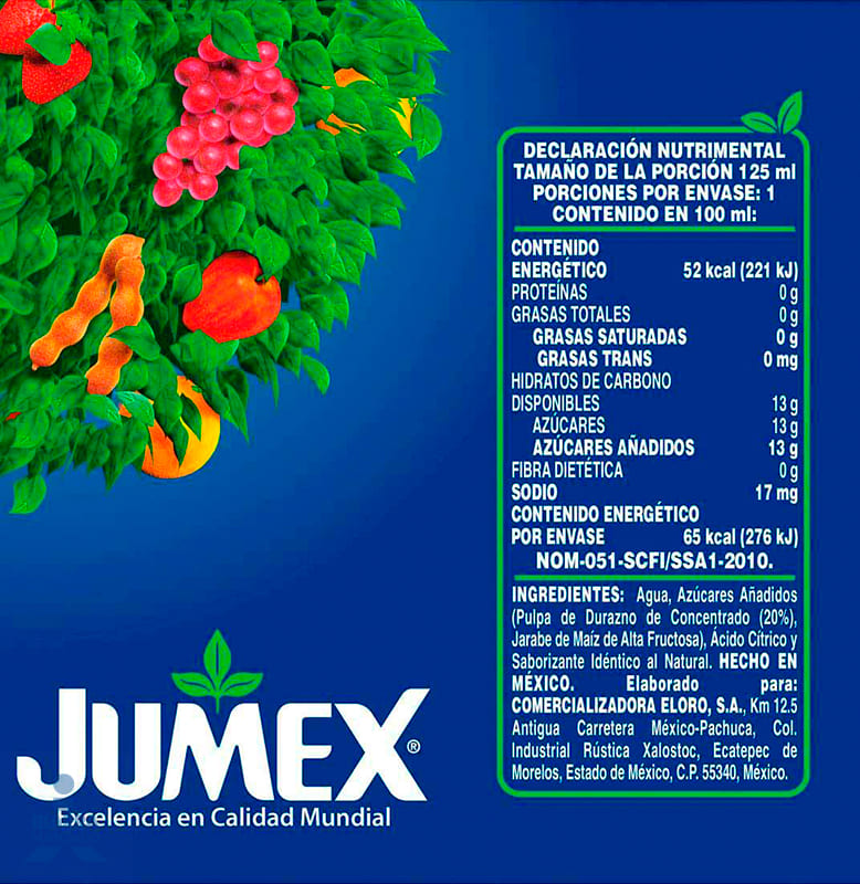 Bebida Jumex Durazno Mini Brick 125 ml