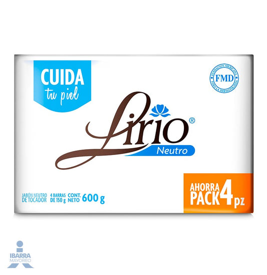 Jabón de tocador Lirio Neutro 4/150 g