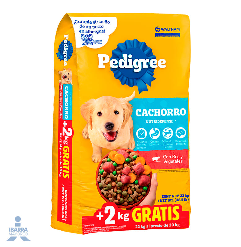 Alimento Pedigree Cachorro 20 kg + 2