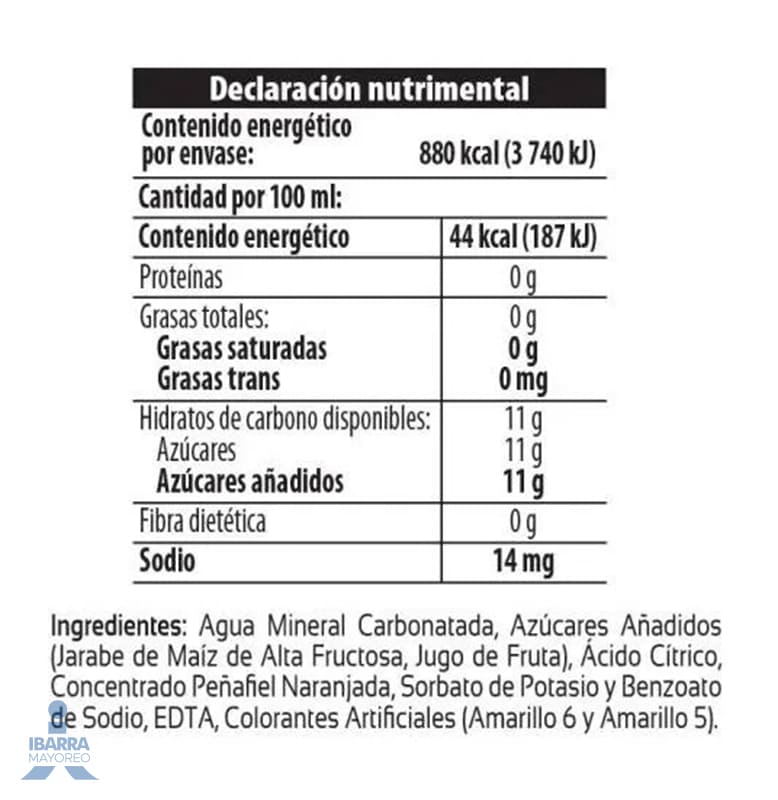 Refresco Peñafiel Naranjada 2 L