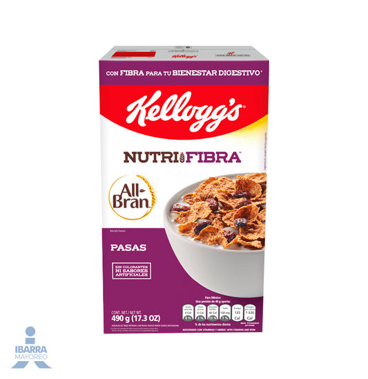 Cereal Kelloggs All Bran Pasas 490 g