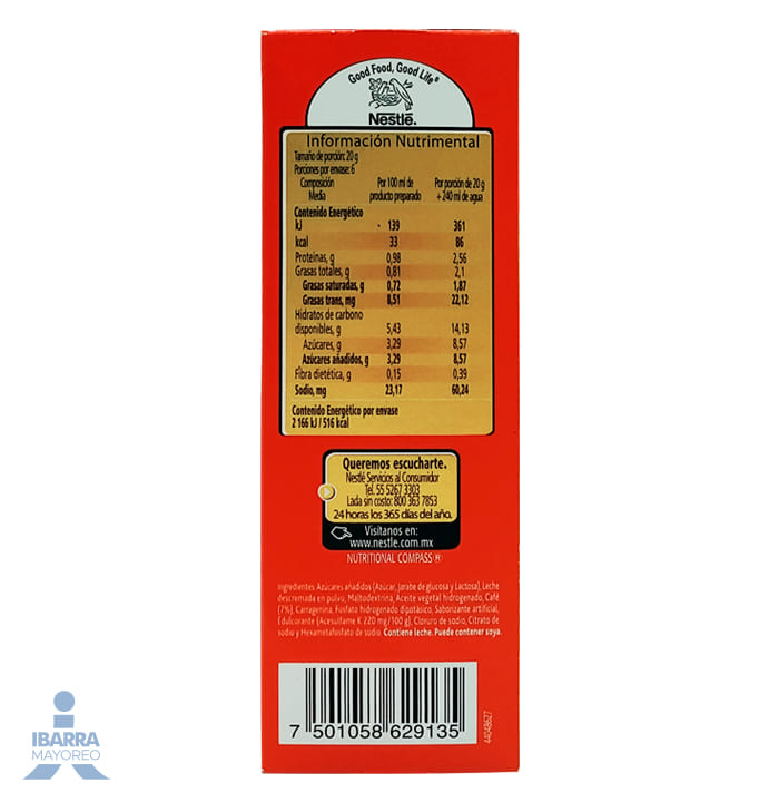 Café Nescafé Cappuccino Original 6/20 g